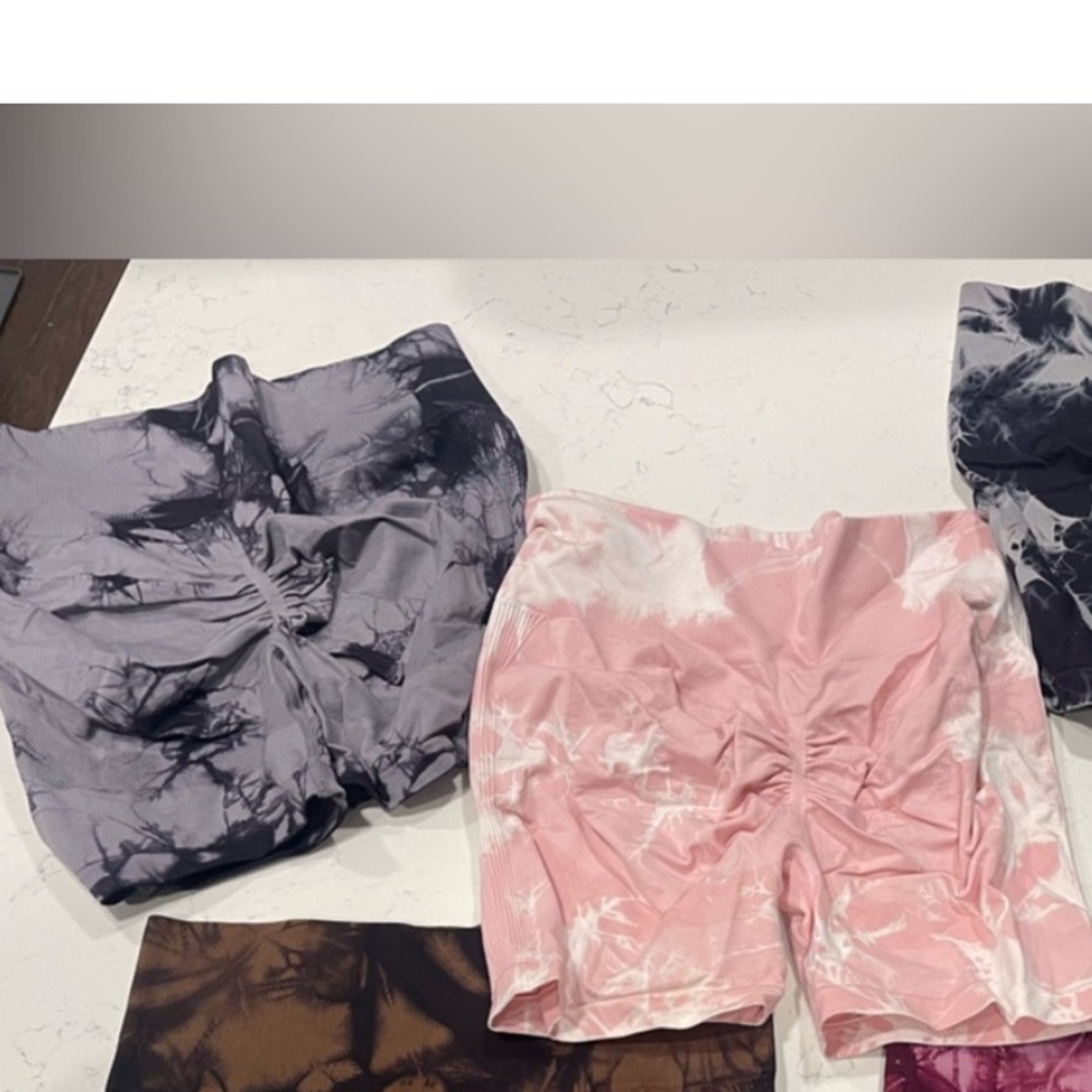 3 pairs High Waist Scrunch Shorts